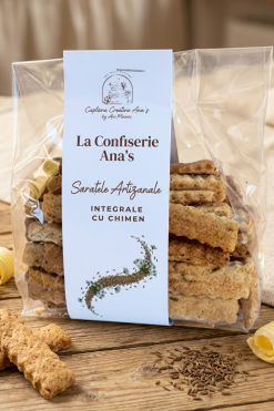 Saratele din faina integrala cu unt si chimen 190g