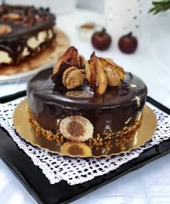 Tort Divin cu ciocolata belgiana neagra si pere